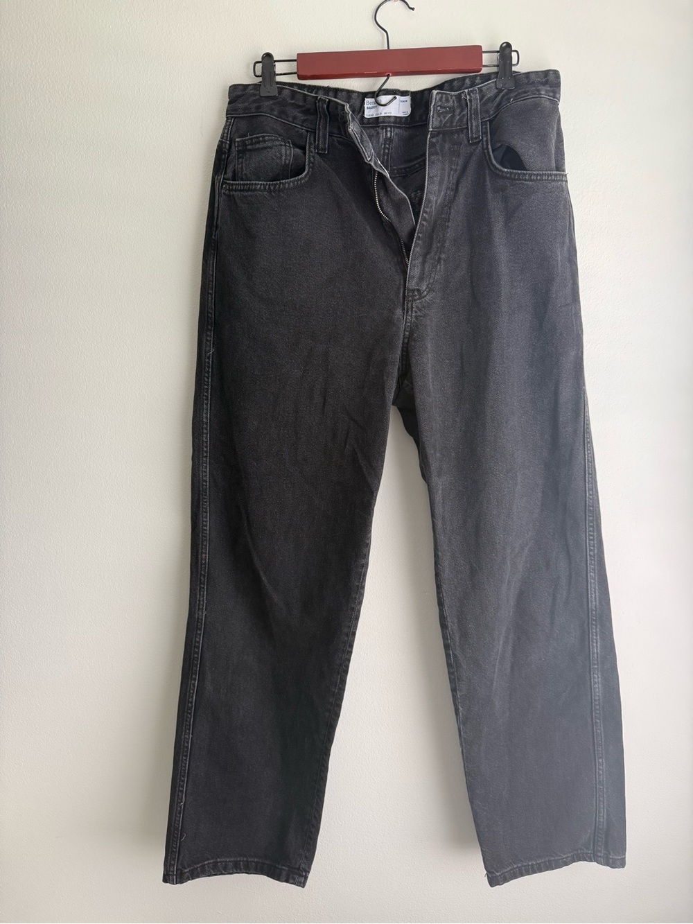 Bershka Baggy Black Jeans. Sz 31